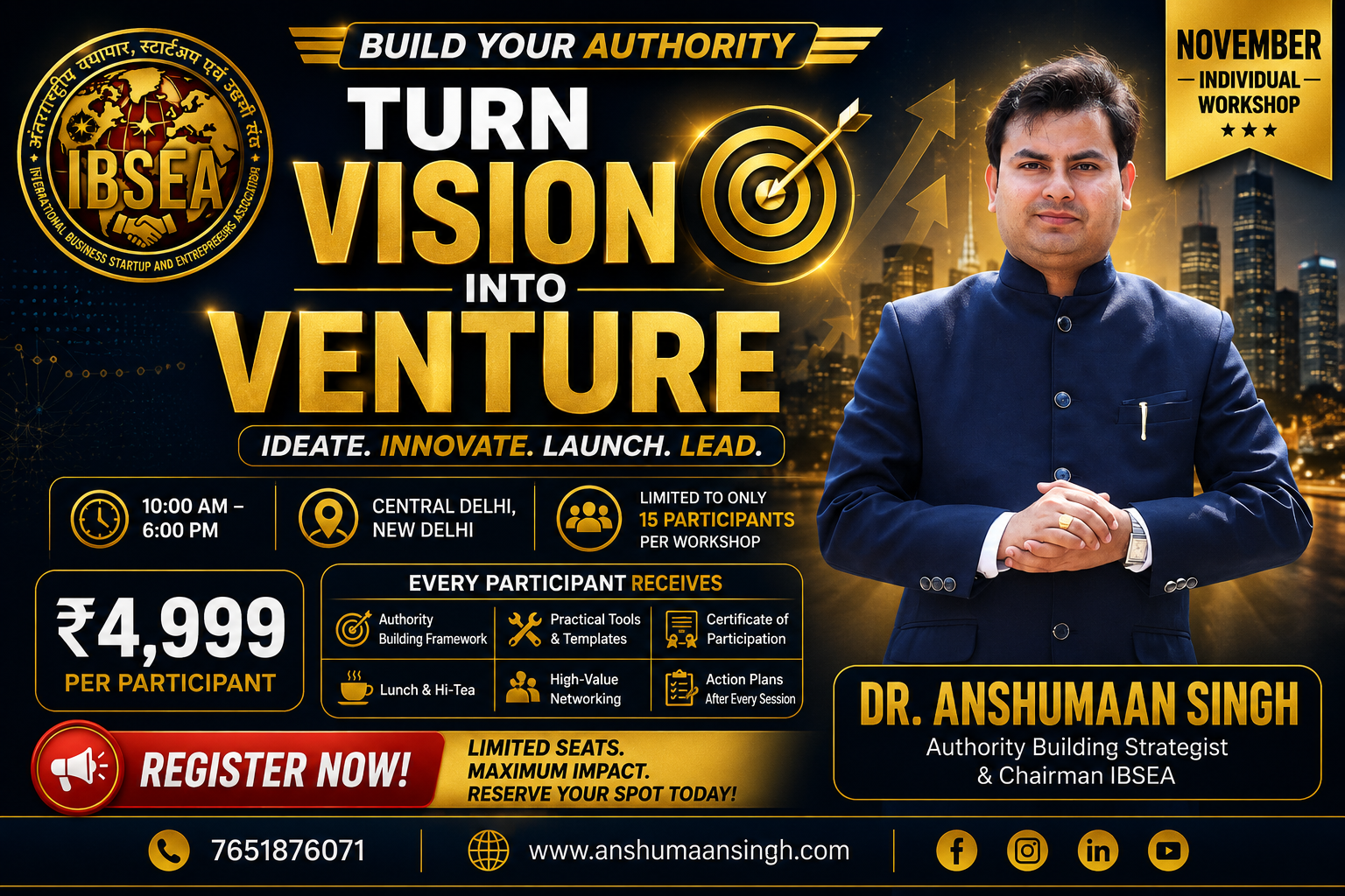 TURN VISION INTO VENTURE