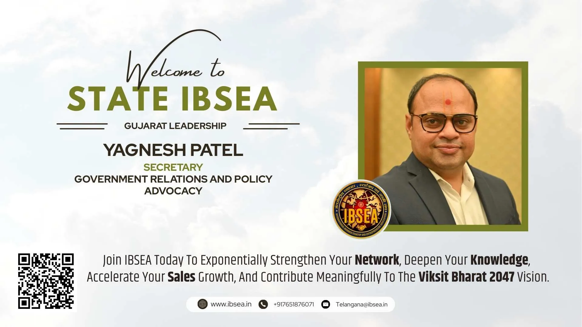 Yagnesh Patel (Secretary)Government Relations And Policy Advocacy, Gujarat State