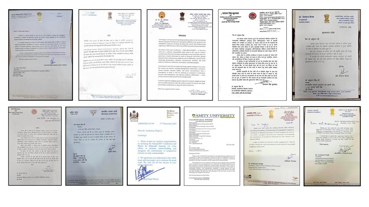 Appreciations Letter From Ministers and Universities