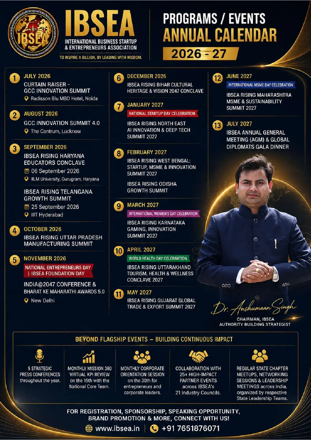 IBSEA : 2026 ANNUAL CALENDAR